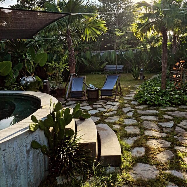 Saturday morning sunrise...or whatever day it is!
+All rooms airconed

#howgreensmygarden
#saltygarden
#rainyseasonwasgood
#poolside